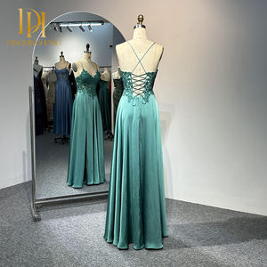 غمد الدانتيل الأخضر ثوب أنيق الصيف مساء اللباس لحفلات الزفاف العشاء حفلة موسيقية-مصنع الجملة - Product Image 3