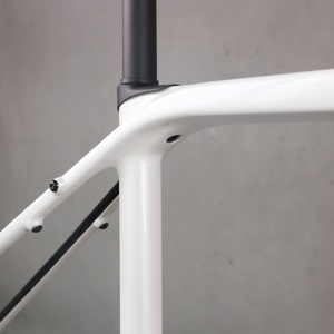 Black <b>White</b> Paint Full Carbon Fiber T1000 Disc Gravel Bike Frame GR048 T47 Thread Bottom <b>Bracket</b> - Product Image 4