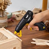 Pistolet à colle chaude sans fil multicolores Kingvospro, adapté aux bâtons de colle de 7 mm, pour le collage d'artisanat en bois