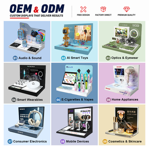 Présentoir interactif sur mesure pour comptoir, idéal pour écouteurs, en bois, pour la vente au détail, optimisé pour la conversion d'achats (CDU) - Product Image 4