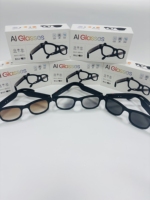 Lunettes Intelligentes AIMB-G2 Pro avec Caméra Anti-Tremblement 8MP, Appels Bluetooth, Vidéo, Traduction IA, Enregistrement Vidéo, Verres à Teinte Variable UV