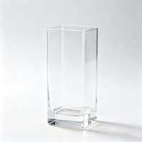 Verre à boire haut de gamme de style nordique, design carré léger et simple, idéal pour les fêtes, le vin, les cocktails et les boissons froides