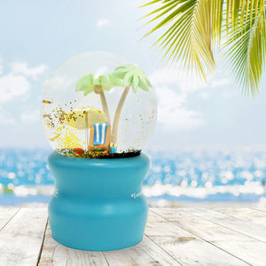 مصنع مخصص مادة بوليريسين كرة الثلج ، شجرة جوز الهند البحر ، تماثيل كرة الثلج للديكور - Product Image 5