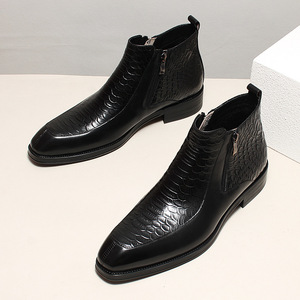 Botas de Trabajo para Hombre, de Cáñamo, con Cordones, Impermeables, Antideslizantes, Estilo Inglés Vintage, con Suela de Goma Cosida a Mano Goodyear - Product Image 4