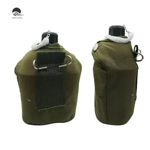 Usage Fot Outdoor Tactical US Camouflage Survival PE Plastic 0.8L Water Bottle