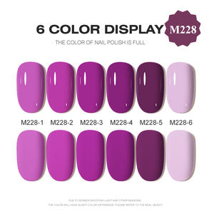 AILANUO Marque privée OEM & ODM 6 couleurs 15ml Kit de vernis à ongles en gel Soak UV Nail Gel Polish avec bouteille pour les applications de bricolage - Product Image 2