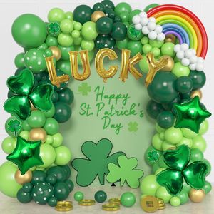 165 pz St Patricks giorno palloncini ghirlanda Kit arco arcobaleno in oro verde a forma di <span class=keywords><strong>stella</strong></span> palloncino per decorazione di forniture portafortuna - Product Image 1