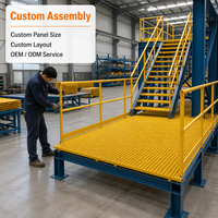 Échelle de service en profilés pultrudés FRP, de qualité industrielle, légère, pour applications de construction et d'infrastructure