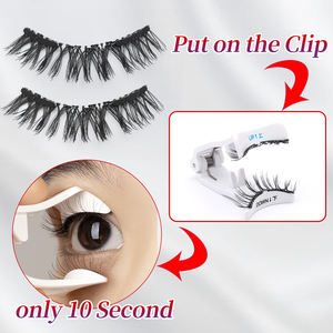 <span class=keywords><strong>Prix</strong></span> d'usine Cils magnétiques effet œil de chat naturel sans colle ni eye-<span class=keywords><strong>liner</strong></span>, vente en gros OEM, cils magnétiques synthétiques effet œil de renard - Product Image 5