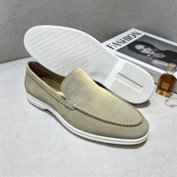 Mocassins pour Hommes 2026 – Chaussures d'Été Légères et Respirantes en Daim, Souples et Plates à Enfiler – Vente en Gros Usine – Luxe Discret