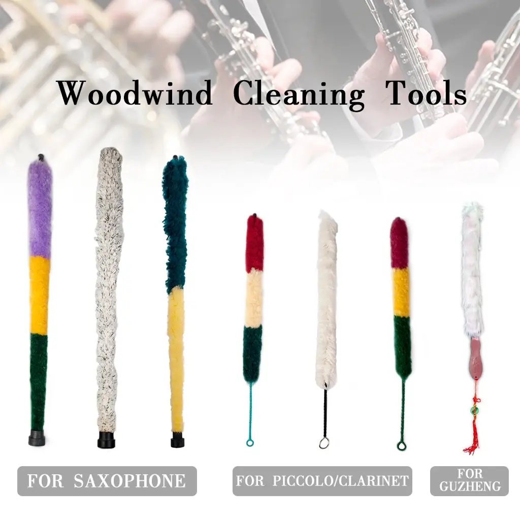 Woodwind công cụ làm sạch Saxophone mềm làm sạch bàn chải sạch hơn Pad Saver thay thế duy trì công cụ chăm sóc cho Tenor sax