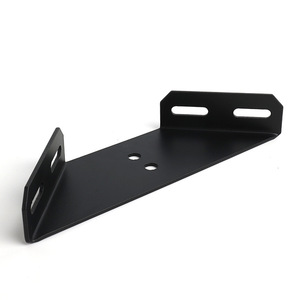 Soporte de Esquina Trapezoidal de Acero Negro, Conector de Techo para Gabinete, Soporte de Hardware Duradero - Product Image 4