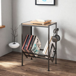 Étagère murale en métal à double niveau, style moderne, pour salon, organisateur de lecteur <span class=keywords><strong>CD</strong></span>, porte-revues, meubles de maison - Product Image 1