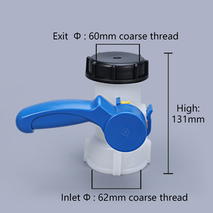 Robinet papillon pour réservoir IBC de 1000 l, DN40 62 mm, DN50 75 mm, raccords pour l'<span class=keywords><strong>eau</strong></span> - Product Image 4