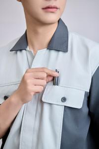 TC Fabric Respirant Durable Hi Visibility Workwear FMF Ensemble de vêtements de travail de sécurité à manches courtes en charbon de bois pour hommes du vietnamien - Product Image 6