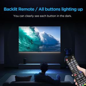 Télécommande de remplacement rétroéclairée pour téléviseurs intelligents LCD LED HD UHD OLED QNED <span class=keywords><strong>NanoCell</strong></span> 4K 8K (éclairage complet) - Product Image 2