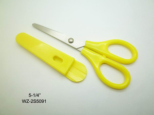 Thép Không Gỉ Loại Vật Liệu Đa Mục Đích Cắt Văn Phòng Sử Dụng Cao Su Màu Xanh Xử Lý Kéo Với Lưỡi Cùn 12Cm - Product Image 6