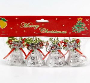 Wholesale 4.5cm Christmas Bells Electroplated <b>Plastic</b> <b>Tree</b> Decorations & Pendants for Holiday Decor MOQ 50sets - Product Image 5