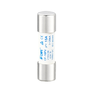 10 X38 1-32A 1000V <span class=keywords><strong>DC</strong></span> <span class=keywords><strong>Solar</strong></span> <span class=keywords><strong>PV</strong></span> Hoch brechende Keramik Kupfer GPV Sicherung und Halter TUVCE & RoHS zertifiziert - Product Image 1