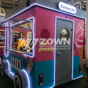 Factory Direct Customized Food Cart Durable Mobile Concession Cart with <b>Canopy</b> for Food Vendor - Product Image 2