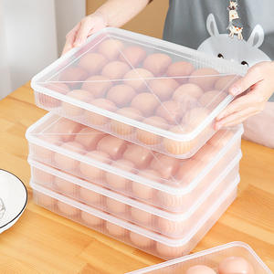 Caja para Almacenar Huevos con Tapa, Apilable, de Grado Alimenticio, para Conservación y Sellado en Refrigerador, Origen Yiwu - Product Image 2