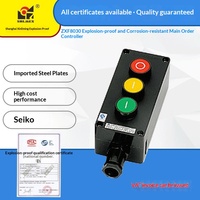 Caja de Botones de Control a Prueba de Explosiones y Resistente a la Corrosión ZXF8030-4, Plástico de Ingeniería para Entornos con Gases Explosivos