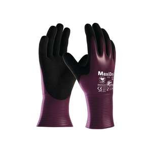 ถุงมือ ATG maxidry®56-426ขนาด9สีม่วง/ดำ En 388 PPE หมวดหมู่ III - Product Image 1