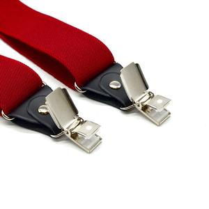 ODM hommes travaillent <span class=keywords><strong>bretelles</strong></span> robustes grandes et hautes 3.5cm <span class=keywords><strong>de</strong></span> large Y dos avec 4 pinces solides <span class=keywords><strong>bretelles</strong></span> <span class=keywords><strong>de</strong></span> pantalon élastiques réglables - Product Image 5