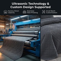 Housse de couette en microfibre à ultrasons toutes saisons, housse de protection matelassée à ultrasons personnalisée, couvre-lit matelassé doux à ultrasons