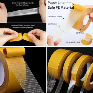 Sohi Best Seller Ruban Adhésif Robuste en Fibre de Verre <span class=keywords><strong>pour</strong></span> Revêtements de Sol et Bâtiments avec Support en Papier de <span class=keywords><strong>Protection</strong></span> Jaune - Product Image 2