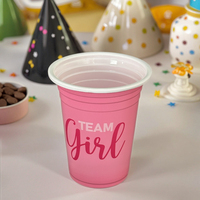Tasses à dessert 16oz en plastique durables et personnalisées pour jeux de société et réunions