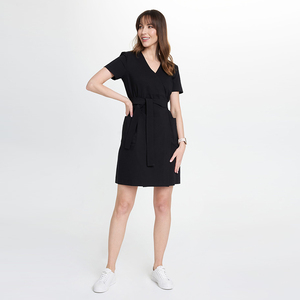 Robes de travail confortables YUHONG pour médecins, personnel de pharmacie, techniciens de salon, tissu extensible, vêtements de travail d'été - Product Image 2