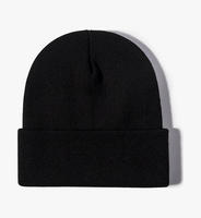 Vente en gros de bonnets d'hiver en laine brodés de haute qualité, tricotés et promotionnels, avec logo personnalisé, bonnet en forme de crâne