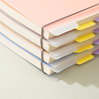 Carnet spirale B5, 124 feuilles, 80 g/m², couverture PP, séparateurs à sangle, tons chauds, couleur unie, 4 modèles, papeterie étudiante, vente en gros