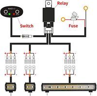 Nouvelle barre lumineuse LED tout-terrain NAO 240W 20 pouces RGB avec kit de câblage, étanche IP68, DC 12V/24V pour camions Accord