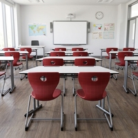 Bureau et chaise d'étudiant, bureau scolaire pour 2 personnes, mobilier de classe pour le lycée