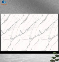 Promo Panas Slab Porselen Poles 1600x3200mm Motif Marmer Lappez Putih untuk Meja Dapur, Ruang Tamu, Lanskap, Kolam Renang