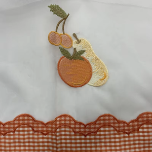 Personalizado multicolor <span class=keywords><strong>de</strong></span> la fruta bordada 100% poliéster gasa Chenille <span class=keywords><strong>cocina</strong></span> cortina tela tejida rollo embalado - Product Image 5
