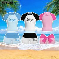 Shorts de Loungewear Été 2026 pour Femme, Design Élégant, Manches Raglan, Tissu Doux et Agréable pour la Peau, Logo Personnalisé, Idéal pour un Style Impactant