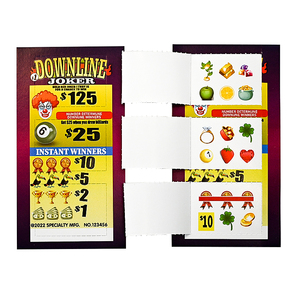 แท็บดึงสไตล์การพนันตั๋วแบบดึงสำหรับงานเลี้ยงชื่นชอบการปรับแต่งจำนวนมากตั๋วจับฉลากกระดาษ - Product Image 4