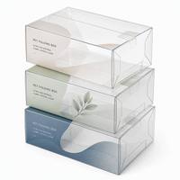 Boîte d'emballage personnalisée portable en PET/PP/PVC holographique géométrique, impression numérique/sérigraphie irisée, logo personnalisé Zhenpin PR016