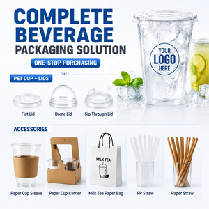 Gobelet en PET résistant aux basses températures, gobelet en plastique transparent pour boissons froides, pour boissons glacées avec couvercle, gobelet jetable, service OEM - Product Image 5