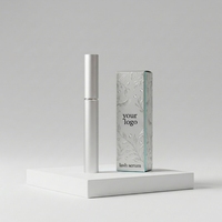 Sérum liquide personnalisé pour cils et sourcils, biologique, végétalien, marque privée, à la biotine, huile de ricin, peptides, sérum de croissance, hydratant et bouclant