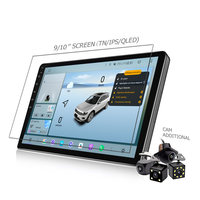 Autoradio KZS T9 9/10 pouces avec écran 1280x720, système Android, navigation 2 Din, lecteur multimédia embarqué, GPS intégré, DSP, aide au recul RGB