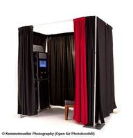 Support de photomaton carré avec rideaux de haute qualité, hauteur 6-10 pieds et plus, portable, facile à installer, hauteur réglable