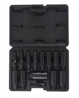 Jeu de 14 embouts de 3/8 po de qualité industrielle sablés Extracteur de boulons pour puits profonds pour vis/boulons endommagés avec garantie d'un an