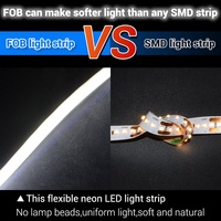 Bande lumineuse LED COB de personnalisation de haute qualité IP65 étanche Ultra luminosité 8 W/M 50000 heures de durée de vie Flexible extérieur