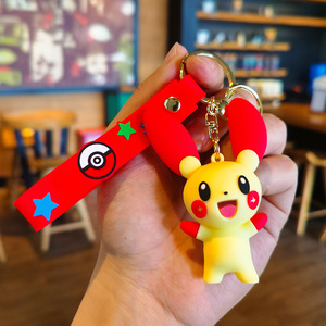 Cho pokemons carton Pikachu & gengar <span class=keywords><strong>Keychain</strong></span> nhựa Carabiner Mặt dây chuyền chìa khóa quà tặng nhỏ cho bán buôn - Product Image 6