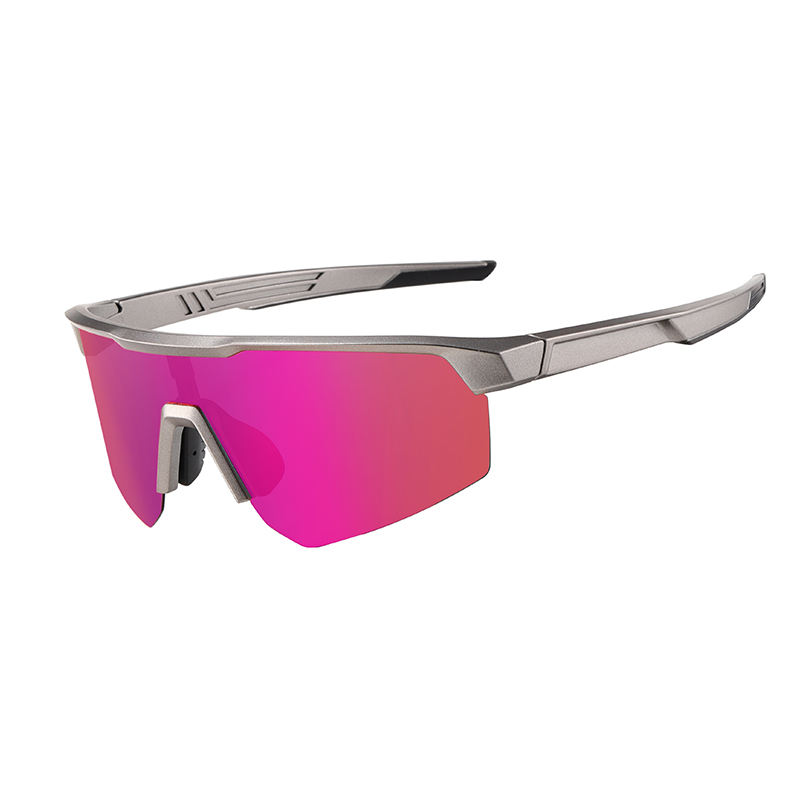 OEM TR90 Polarized Cycling Glasses Oversized UV400 Custom Logo Bulk Protection Sport Sunglasses