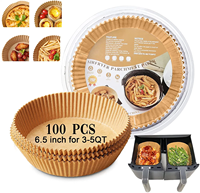 Papier sulfurisé jetable écologique de haute qualité pour friteuse à air, anti-roulement, imperméable, résistant au four, idéal pour sandwichs et sushis